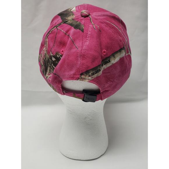 RealTree Pink Camo Kati One Size Fits All Adjustable Flex Strap Strap Hat - Picture 3 of 6